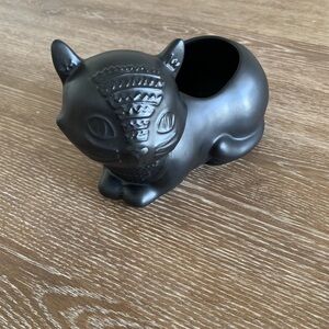 Target Cat Halloween Black Decor From 2014 Cat Kitschy Planter Desk Decoration